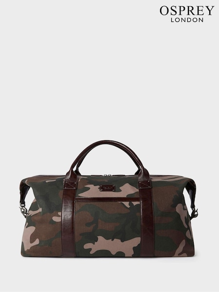 Osprey London Green The Maverick Canvas & Leather Weekender Bag (E69276) | 2,048 LEI