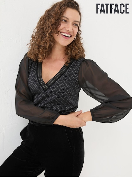 FatFace Margot Black Top (E69600) | €29