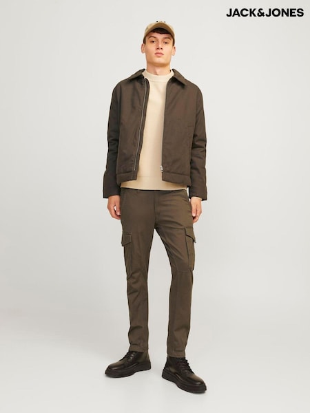 JACK & JONES Slim Fit Cargo Trousers (E69622) | 188 LEI