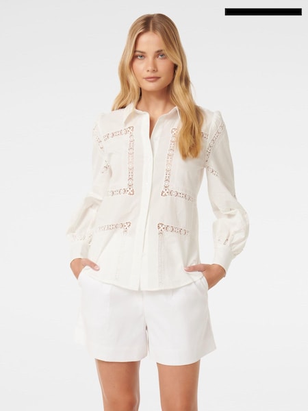 Forever New Brianna Broderie 100% Cotton Shirt (E69680) | 50 €