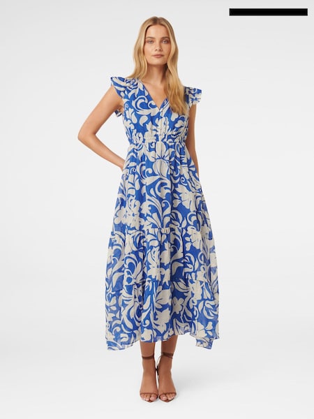 Forever New Blue Florence Midi Dress (E69715) | €62