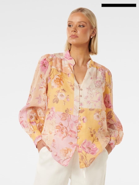Forever New Cream Delia Yoke Detail Blouse (E69731) | €40