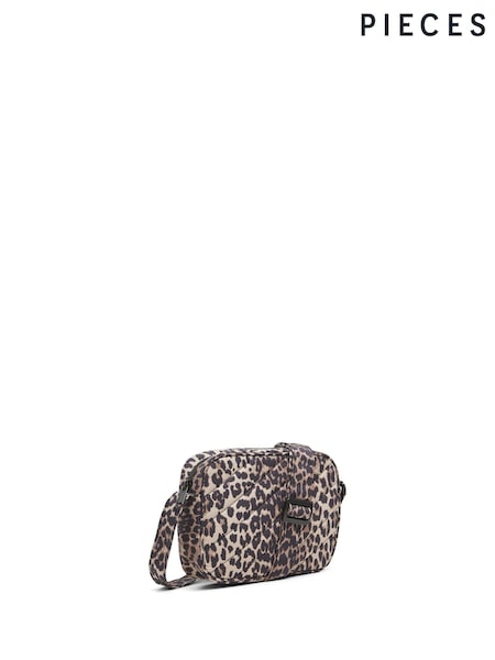 PIECES Leopad Print Crossbody Bag (E69736) | ‏70 د.إ.‏