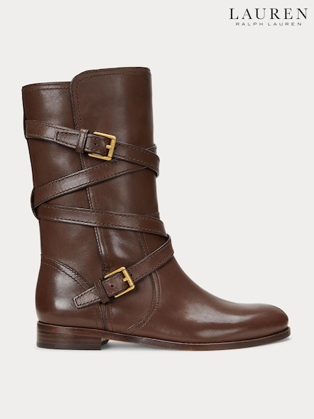 Lauren Ralph Lauren Briannah Leather Wrap Riding Boots (E69751) | 14,960 UAH