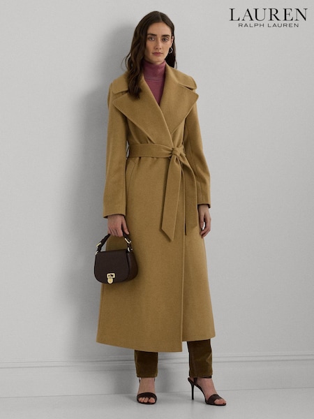 Lauren Ralph Lauren Cashmere Blend Wool Wrap Coat (E69754) | €440