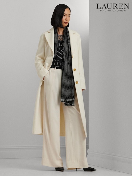 Lauren Ralph Lauren Cashmere Blend Wool Reefer Coat (E69759) | €462