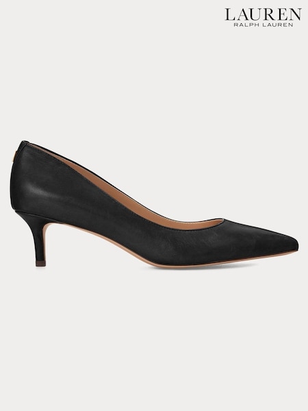 Lauren Ralph Lauren Adrienne Leather Kitten Heel Shoes (E69762) | 183 €