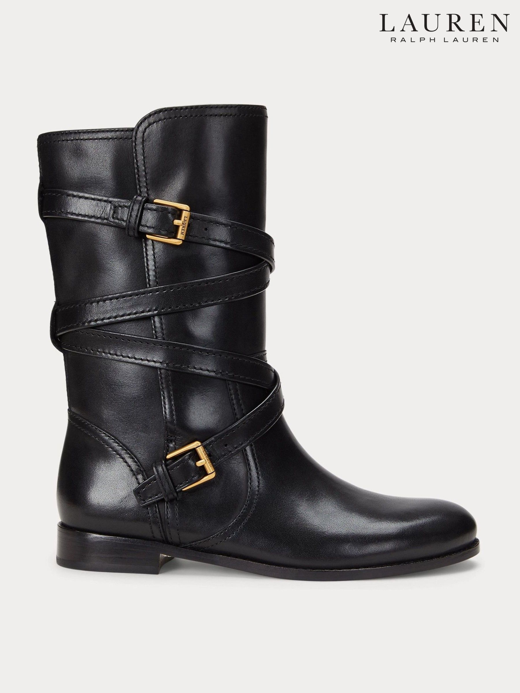 Lauren Ralph Lauren Biker Mid Calf Casual Boots Next Luxembourg