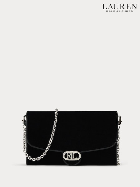 Schwarz - Lauren Ralph Lauren Adair Velvet Clutch Bag (E69813) | 167 €