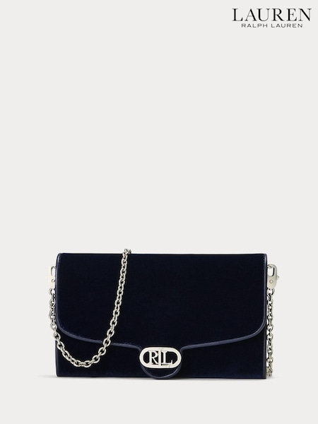 Blau - Lauren Ralph Lauren Adair Velvet Clutch Bag (E69816) | 167 €
