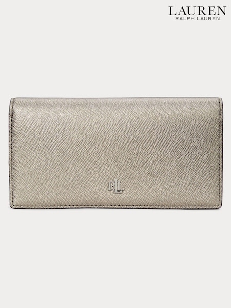 Lauren Ralph Lauren Crosshatch Leather Slim Wallet Purse (E69821) | € 70