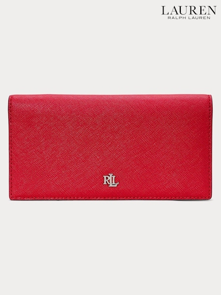 Lauren Ralph Lauren Crosshatch Leather Slim Wallet Purse (E69827) | €95
