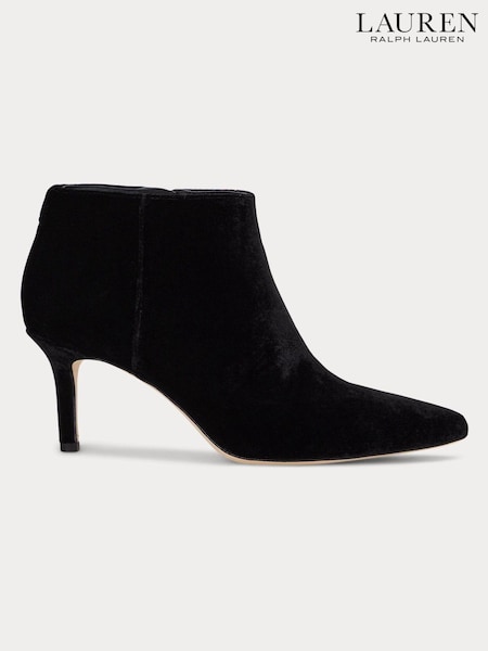 Lauren Ralph Lauren Lizie Velvet Ankle Boots (E69852) | 914 LEI