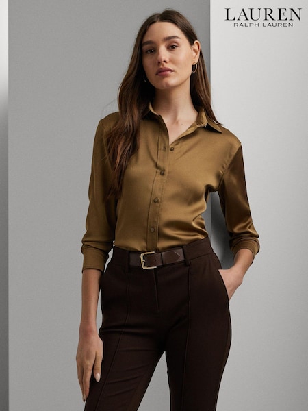 Lauren Ralph Lauren Classic Fit Satin Charmeuse Shirt (E69880) | €95