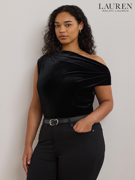 Lauren Ralph Lauren Luxe Velvet Black Top (E69905) | €83