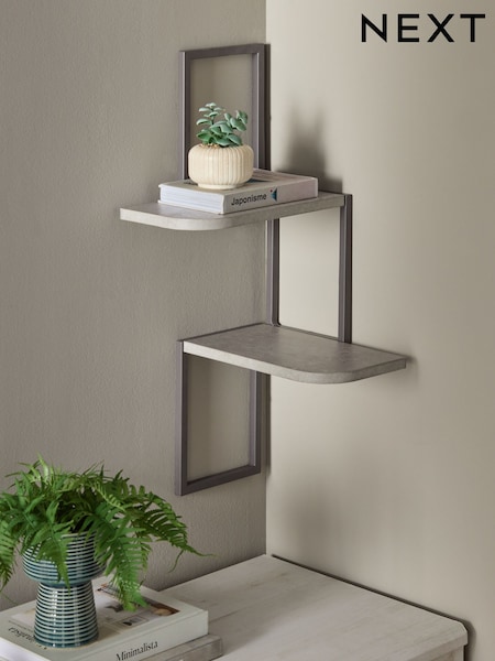 Grey Bronx 2 Tier Shelf (E69970) | $49