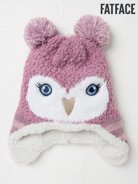 FatFace Purple Owl Hat (E69984) | €10.50