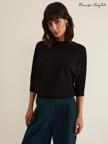 Phase Eight Blue Dark Cristine Knit Jumper (E70122) | ₪246
