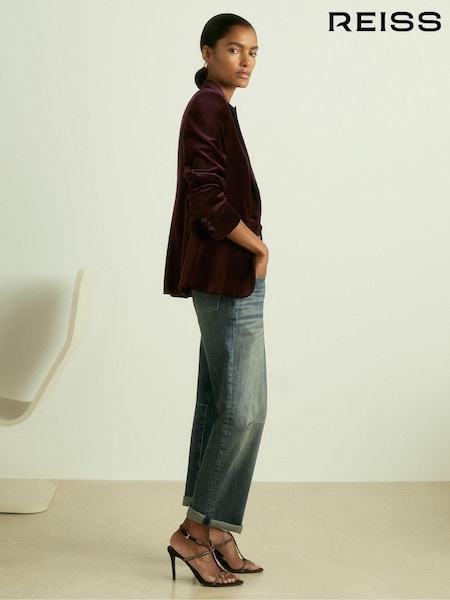 Reiss Yasmin Cotton Velvet Blazer (E70191) | kr5 850