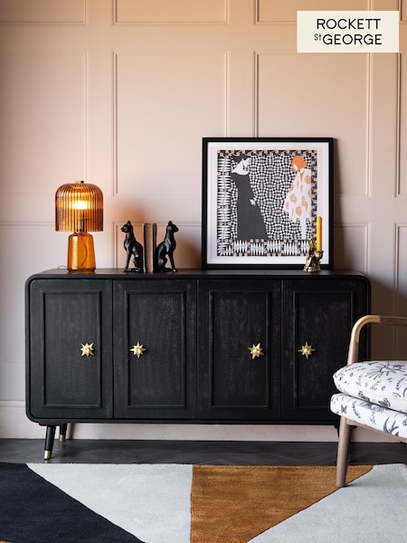 Rockett St George Black Ringo Large Sideboard (E70214) | €1,385