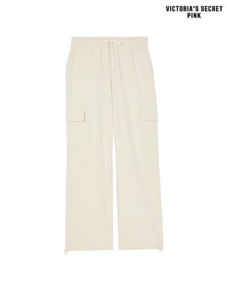Victoria's Secret PINK White Shell Fleece Cargo Trousers (E70399) | €68