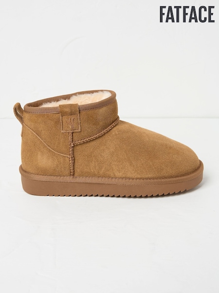 FatFace Maeve Brown Mini Boot Slippers (E70478) | R$ 490