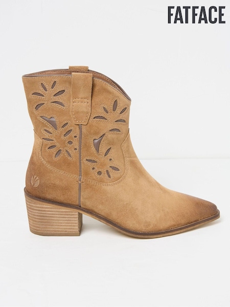 FatFace Shay Brown Western Boots (E70483) | €64