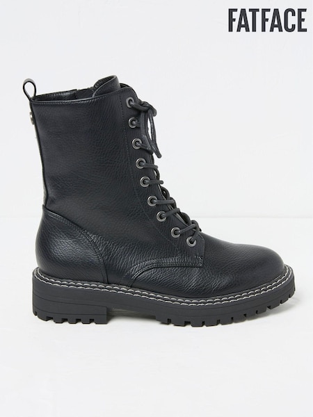 FatFace Violet Black Chunky PU Boots (E70493) | €51