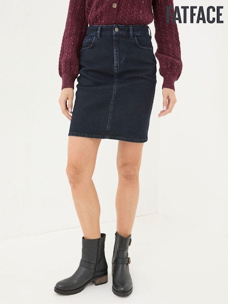FatFace Hattie Dark Blue Denim Skirt (E70577) | €36.50