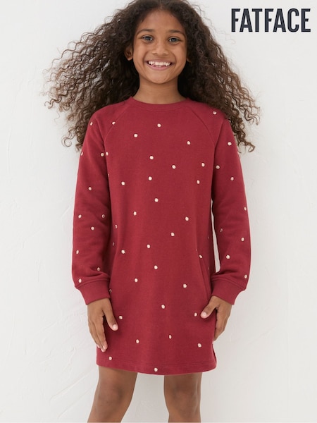 FatFace Red Georgia Sweat Dress (E70643) | €15.50