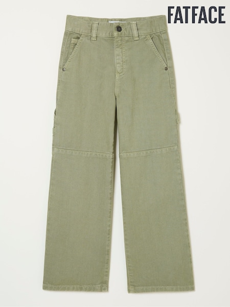 FatFace Waye Green Wide Leg Trousers (E70673) | €18