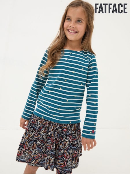 FatFace Blue Star Breton T-Shirt (E70718) | €10.50