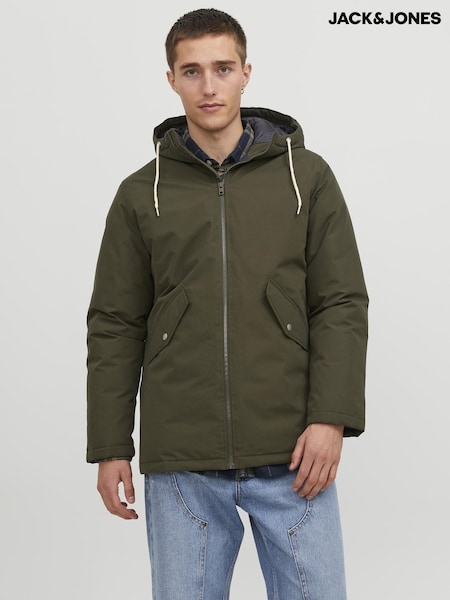 Зелений - JACK & JONES Hooded Parka Jacket (E70757) | 3 004 грн