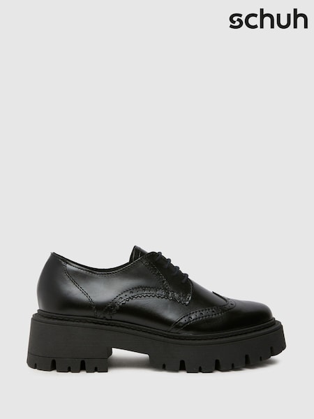 Schuh Liora Chunky Leather Black Brogues (E70784) | € 92