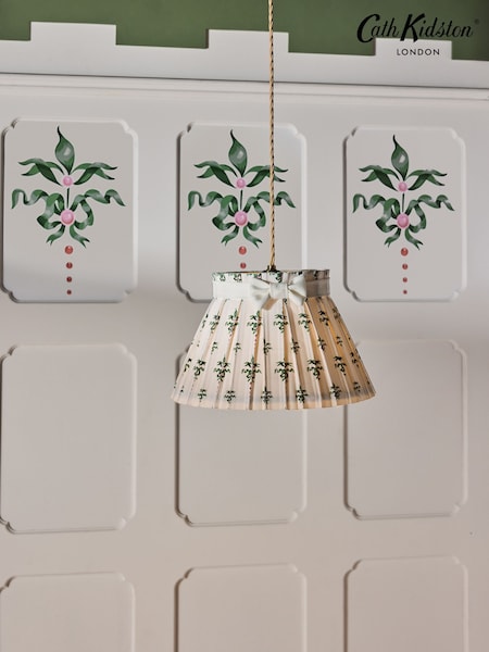 Cath Kidston Cream/Green Pleat Bow Easyfit Shade (E70805) | €81