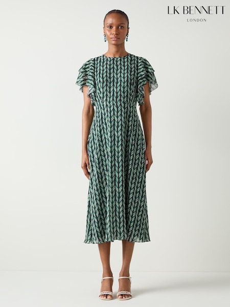 LK Bennett Agnes Print Georgette Dress (E70810) | 1,249 LEI