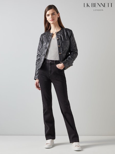 LK Bennett Wash Alice Straight Leg Denim Trousers (E70821) | 581 LEI