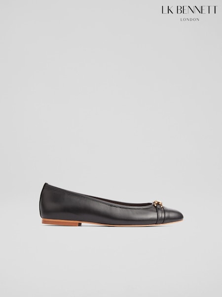 LK Bennett Twist Trim Brielle Ballerina Flats (E70841) | €361