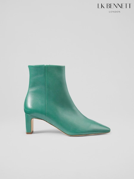 LK Bennett Green Jade Margaux Ankle Boots (E70843) | 987 QAR