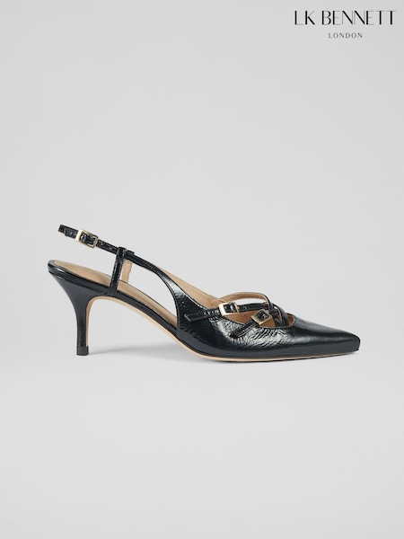 LK Bennett Caprice Midnight Multi Strap Open Court Shoes (E70856) | ‏1,916 د.إ.‏