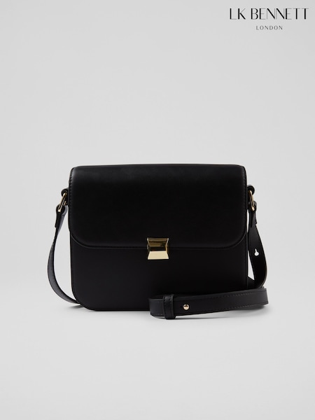 LK Bennett Black Lock Cross-Body Othelia Shoulder Bag (E70862) | €270
