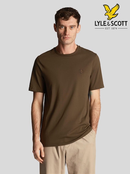 Lyle & Scott Green Tonal Eagle 100% Cotton T-Shirt (E70954) | R$ 295