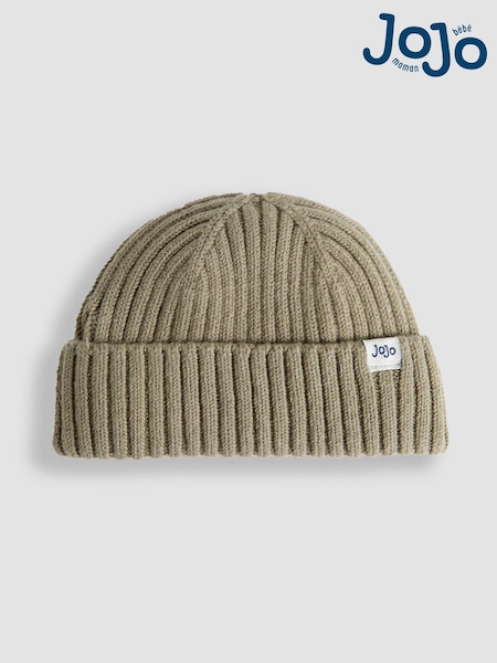 JoJo Maman Bébé Khaki Green Rib Hat (E71228) | €19