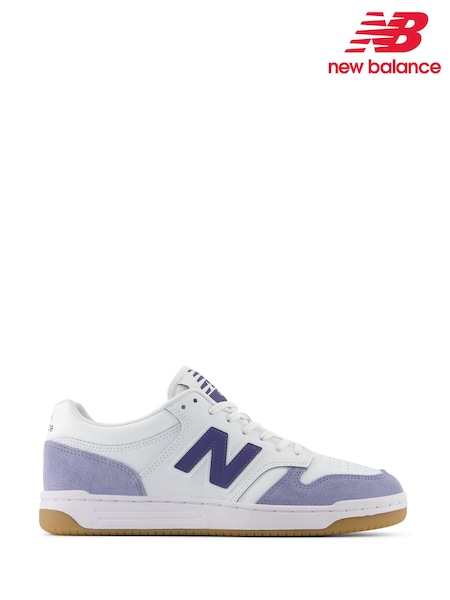 New Balance White/Purple Mens 480 Trainers (E71230) | €129
