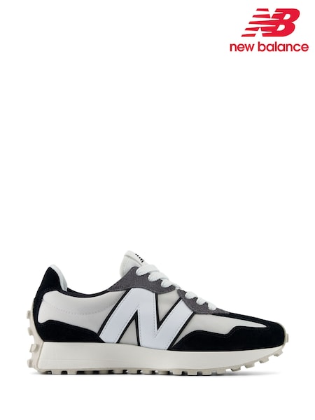 New Balance Black and Purple Mens 327 Trainers (E71231) | LEI 745
