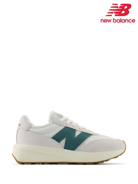 Белый/зеленый - New Balance Mens 370 Trainers (E71237) | €132