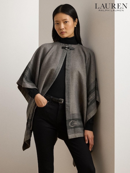 Lauren Ralph Lauren Grey Wool Blend Poncho (E71334) | 13,758 UAH