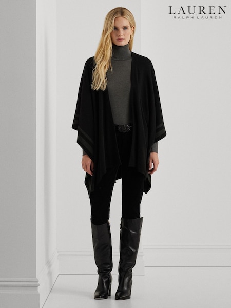 Lauren Ralph Lauren Acrylic Stripe Detail Poncho (E71338) | €110
