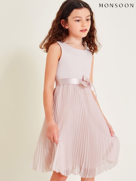 Monsoon Pink Sally Scuba Pleated Dress (E71436) | 223 QAR - 272 QAR
