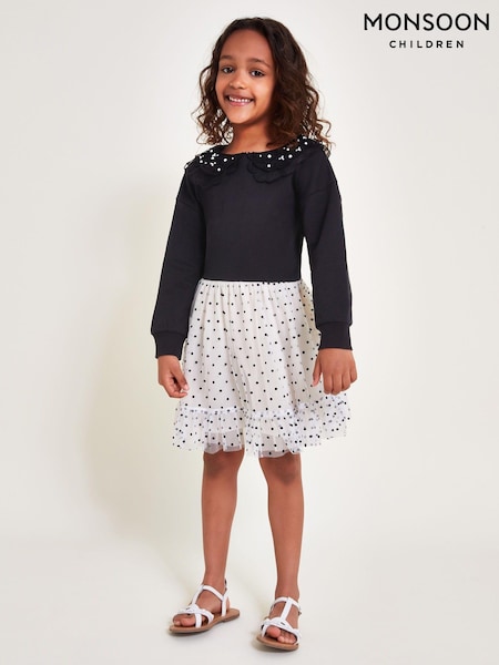 Monsoon Embellished Organza Collar Dress (E71441) | 158 LEI - 179 LEI